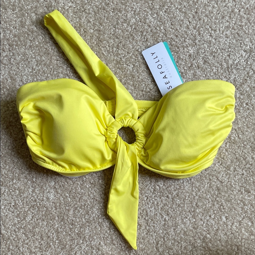 Seafolly Sunny Yellow Bikini Top